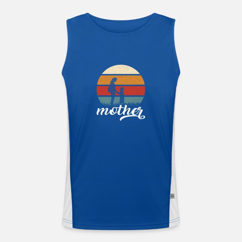 Mutter - Muttertagsgeschenke Funktionelles Kontrast-Tank Top für Männer 