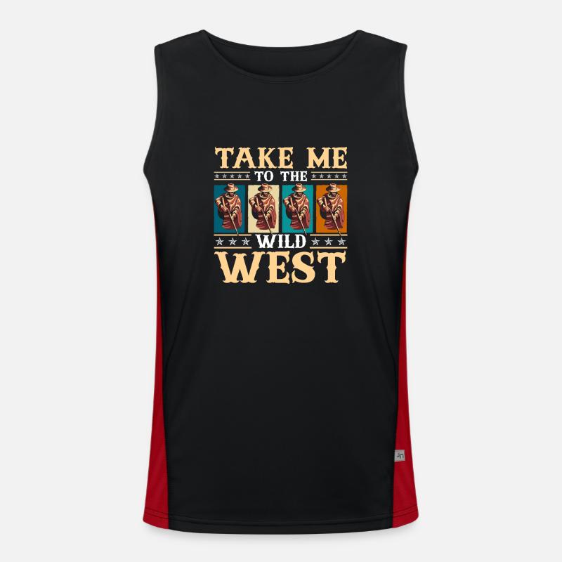 Wild West Men's Functional Contrast Tank Top 