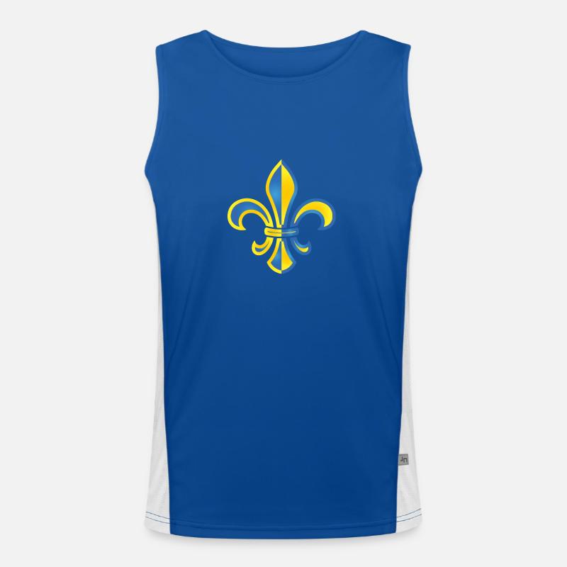 Fleur de Lys Débardeur respirant contrasté Homme 