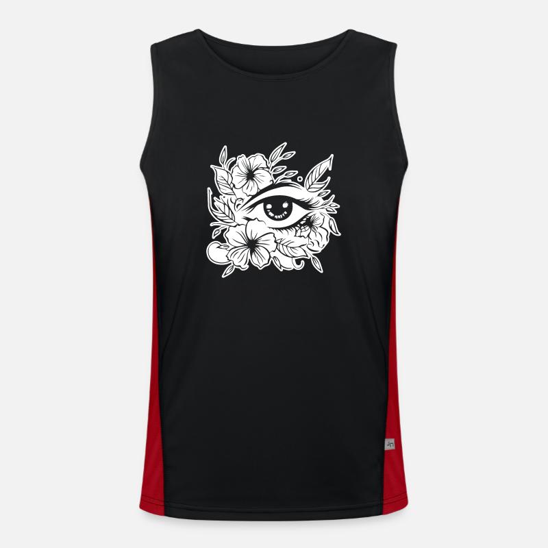 Eye Eyes Ophthalmologist Men's Functional Contrast Tank Top 