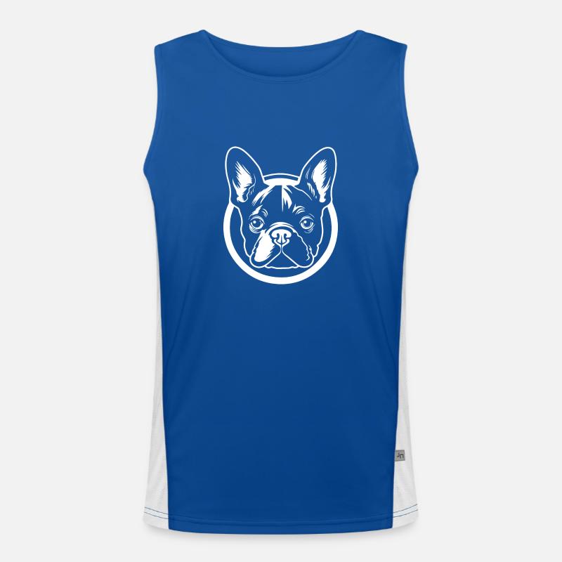 Bouledogue français Terrier de Boston Débardeur respirant contrasté Homme 