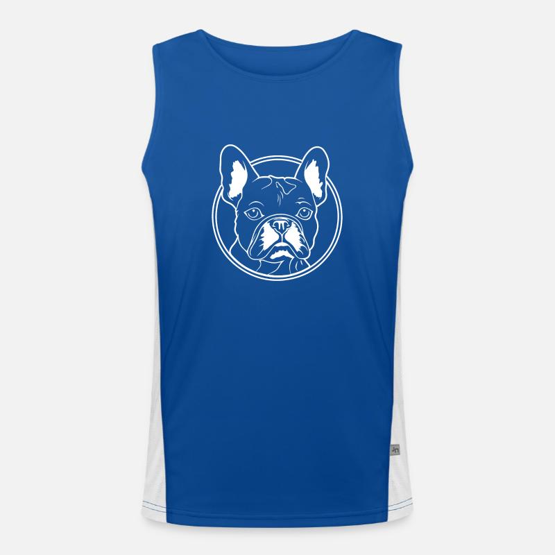 Bouledogue français Terrier de Boston Débardeur respirant contrasté Homme 