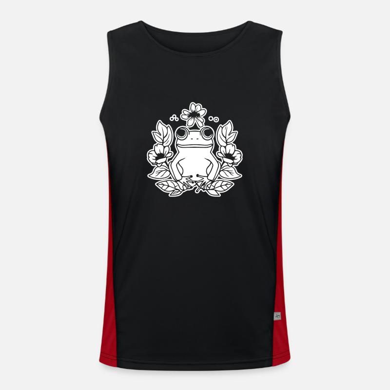 Frog Amphibian Toad Men's Functional Contrast Tank Top 