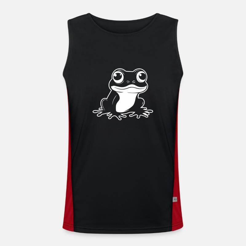 Frog Amphibian Toad Men's Functional Contrast Tank Top 