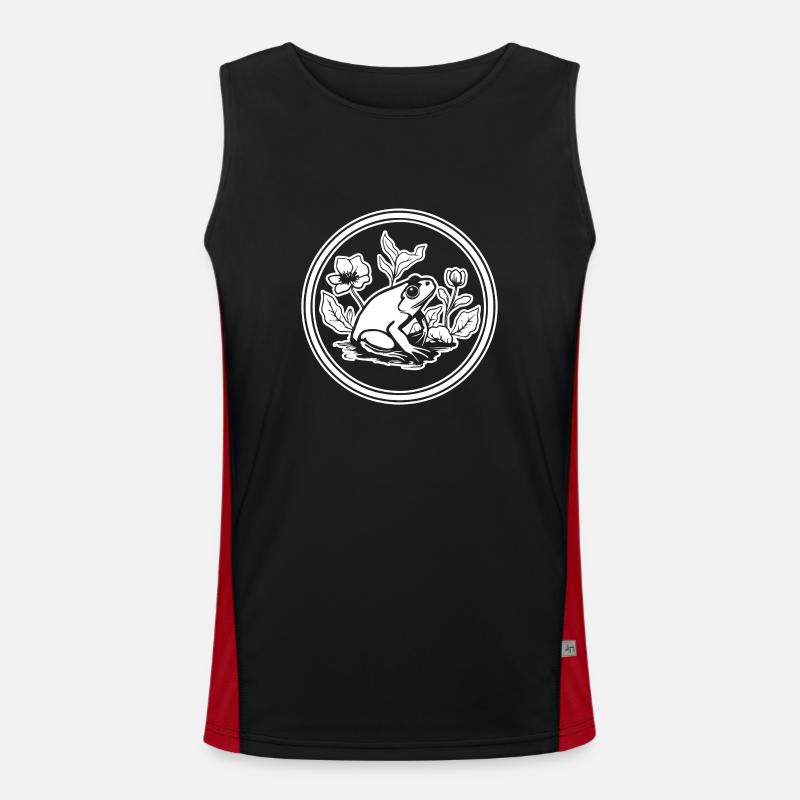 Frog Amphibian Toad Men's Functional Contrast Tank Top 