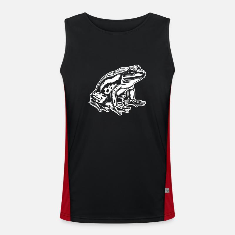 Frog Amphibian Toad Men's Functional Contrast Tank Top 