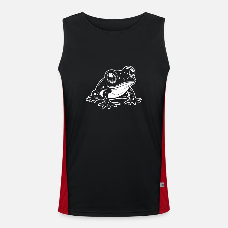 Frog Amphibian Toad Men's Functional Contrast Tank Top 