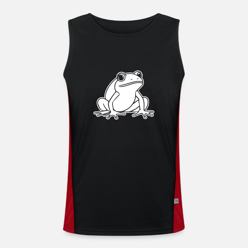 Frog Amphibian Toad Men's Functional Contrast Tank Top 