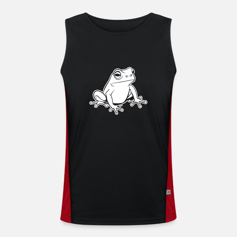 Frog Amphibian Toad Men's Functional Contrast Tank Top 