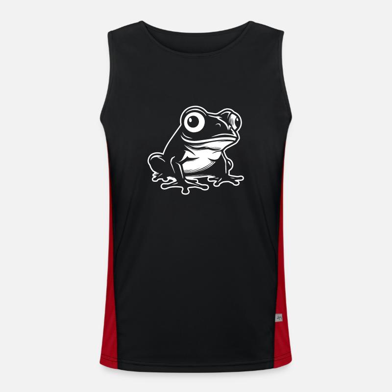Frog Amphibian Toad Men's Functional Contrast Tank Top 