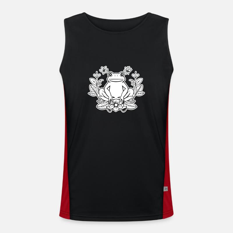 Frog Amphibian Toad Men's Functional Contrast Tank Top 