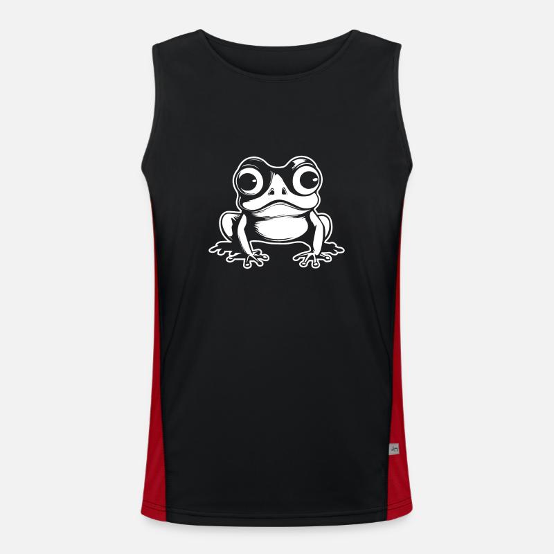 Frog Amphibian Toad Men's Functional Contrast Tank Top 