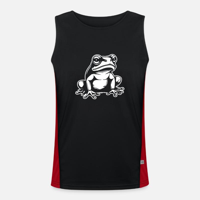 Frog Amphibian Toad Men's Functional Contrast Tank Top 