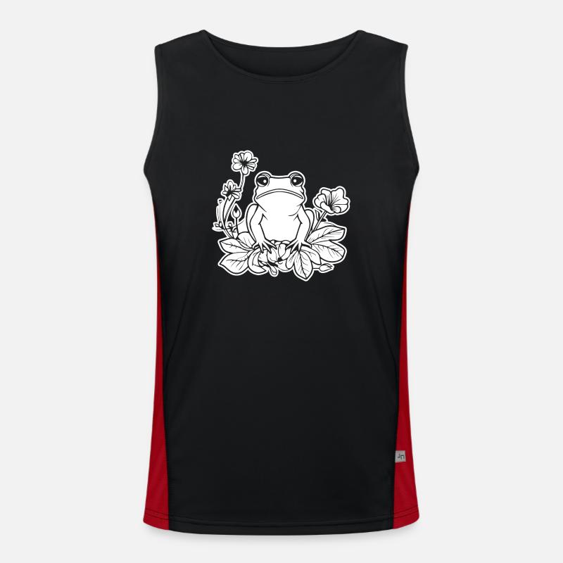 Frog Amphibian Toad Men's Functional Contrast Tank Top 