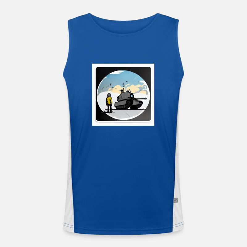 Skybound Panzerkrieger Funktionelles Kontrast-Tank Top für Männer 