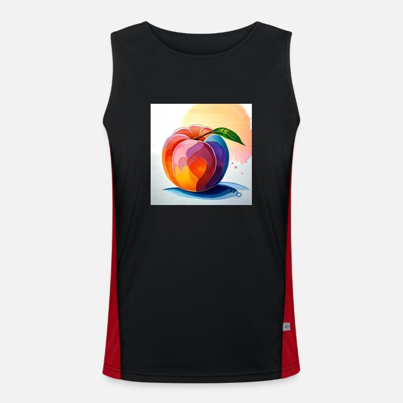 Delicate temptation: a peach viewing room Men's Functional Contrast Tank Top 