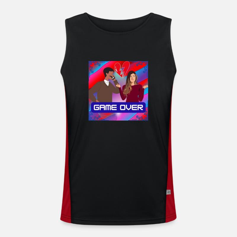 Game over Men's Functional Contrast Tank Top 