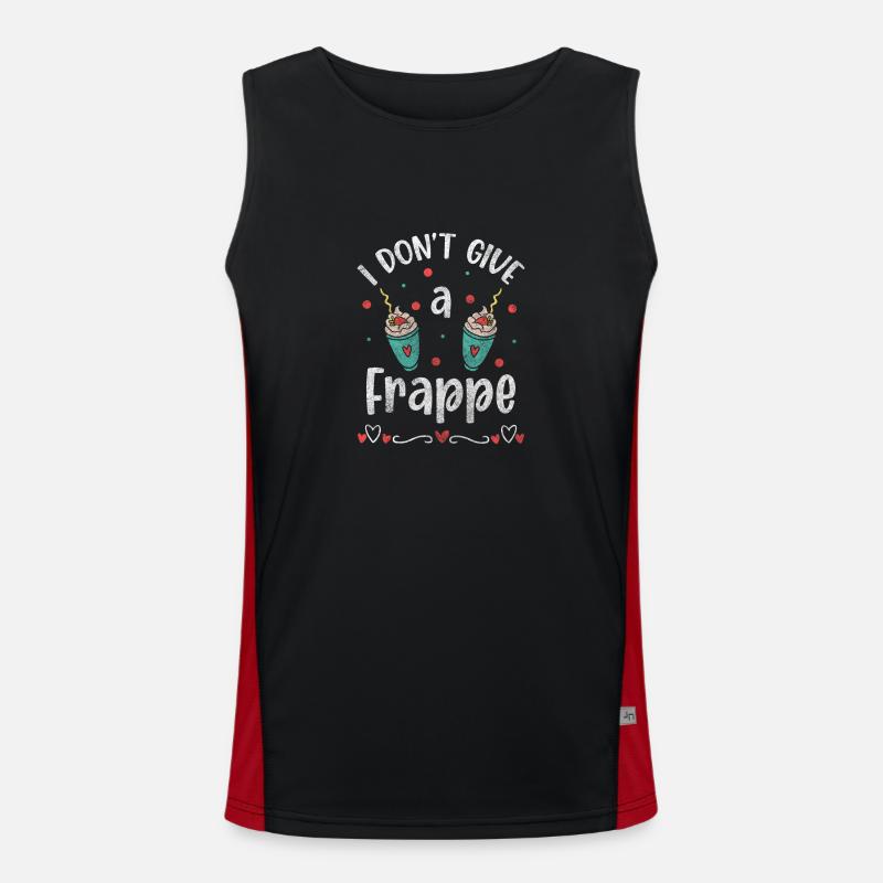 No Interest Attitude Aversion Life - Men's Functional Contrast Tank Top  - black/red