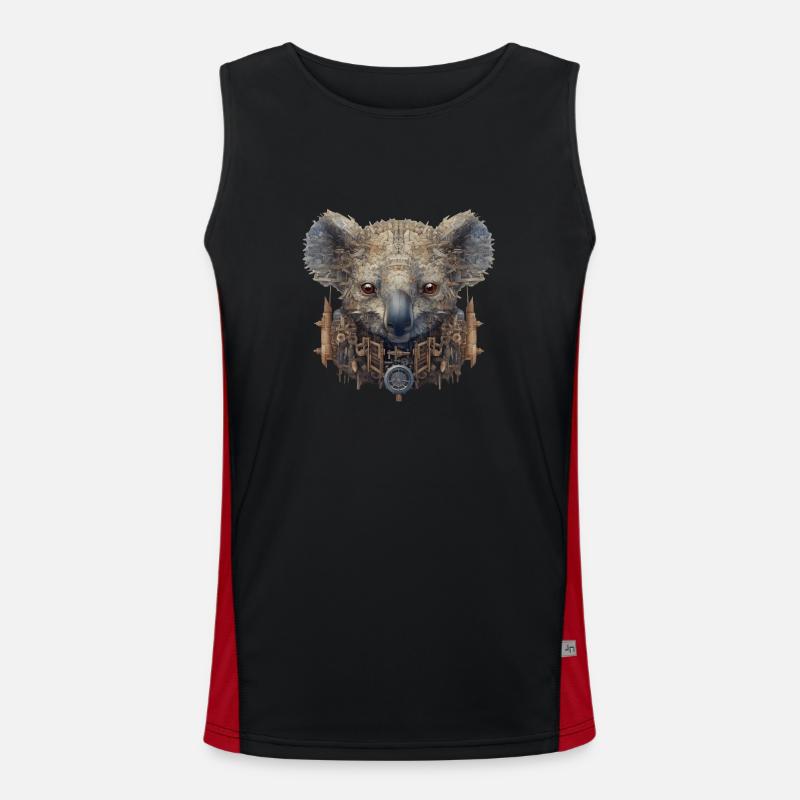 Tête de koala Débardeur respirant contrasté Homme 
