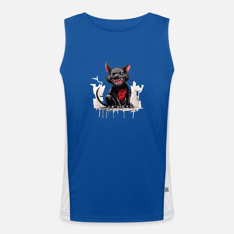 Cute Tasmanian devil Men's Functional Contrast Tank Top 