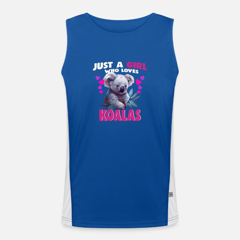 Juste une fille qui aime les koalas Débardeur respirant contrasté Homme 