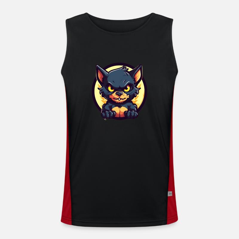 Super cute Tasmanian devil Men's Functional Contrast Tank Top 