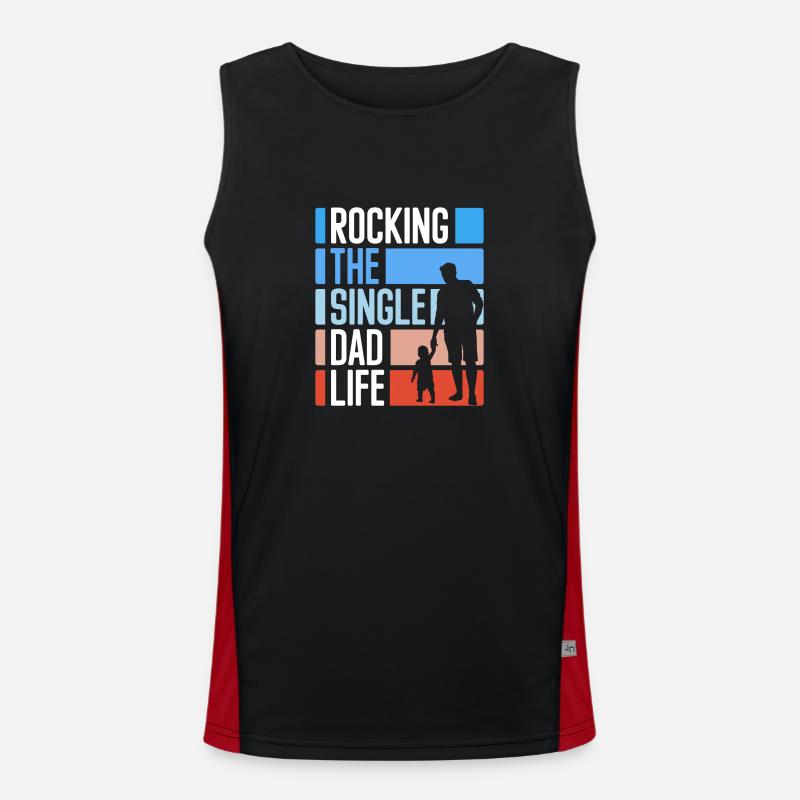 Single Relationship Single Lonely Men's Functional Contrast Tank Top 