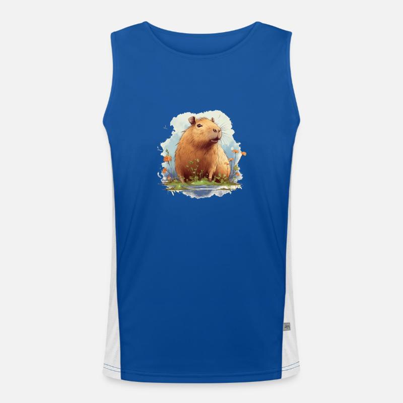 Capybara - sucré - tendance - capybara - cadeau Débardeur respirant contrasté Homme 