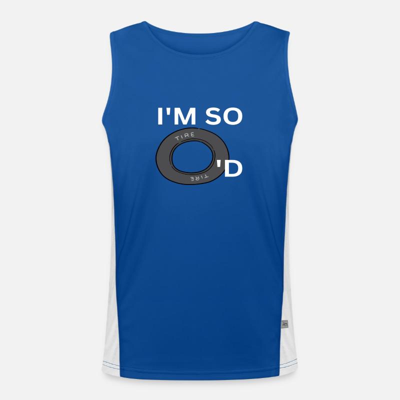 I ́m so tire'd Men's Functional Contrast Tank Top 