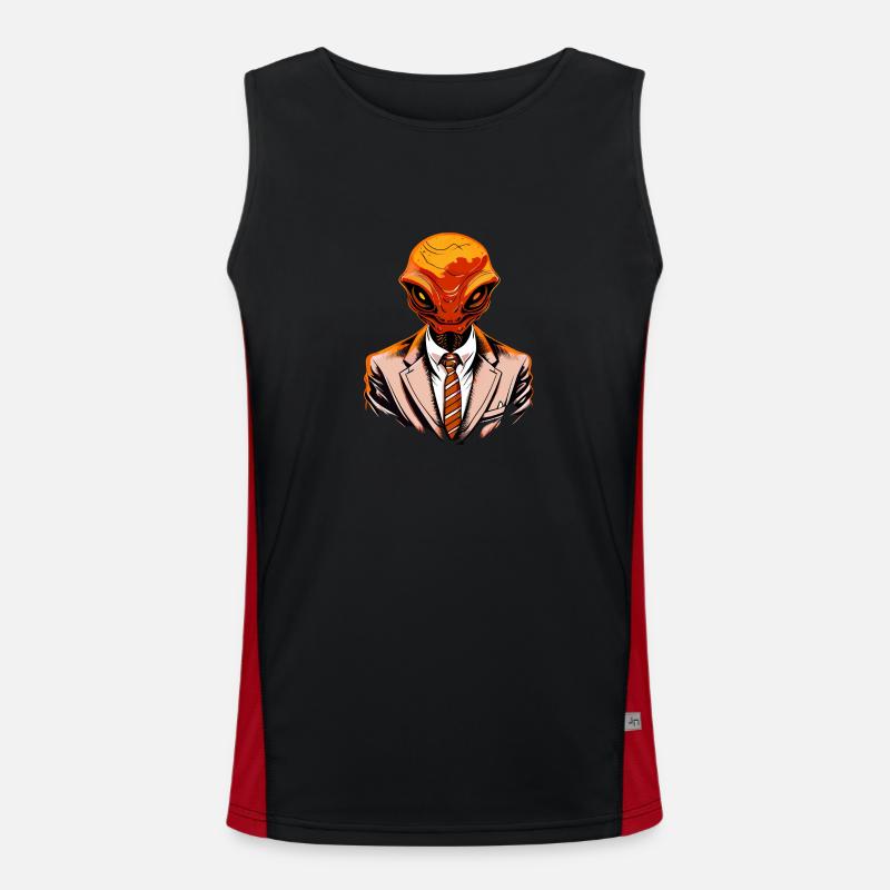 Extraterrestrial Excellence Funktionelles Kontrast-Tank Top für Männer 