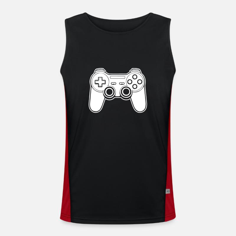 Controller Gaming Video Games Gamepad Men's Functional Contrast Tank Top 