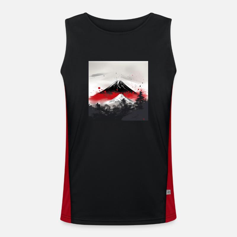 Magical Mount Fuji Men's Functional Contrast Tank Top 