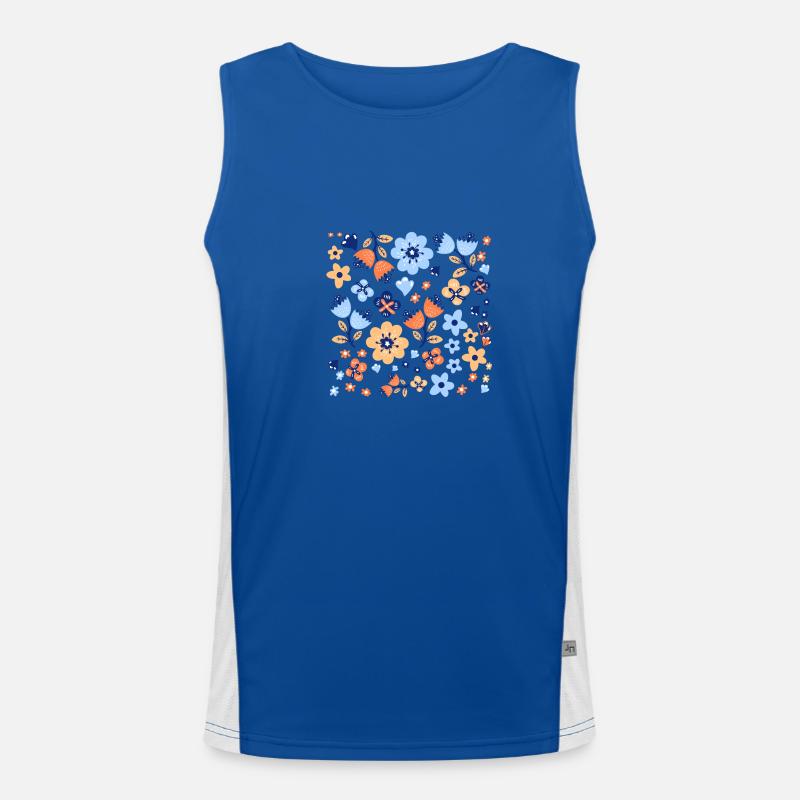 Wildblumen-Geschenkidee Funktionelles Kontrast-Tank Top für Männer 