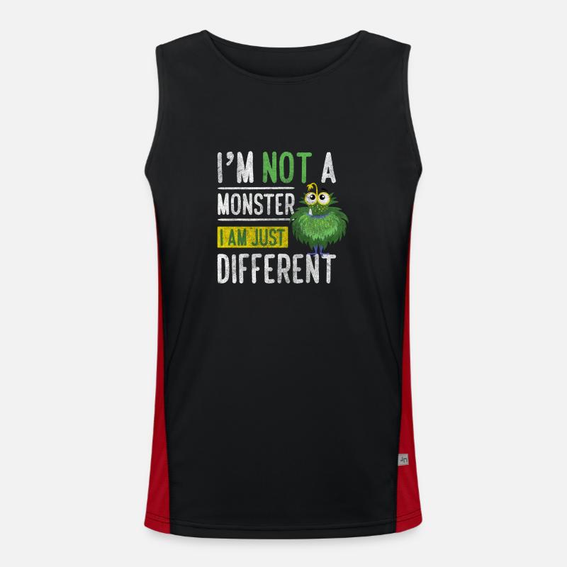 Horror Terrible Costume Men's Functional Contrast Tank Top 