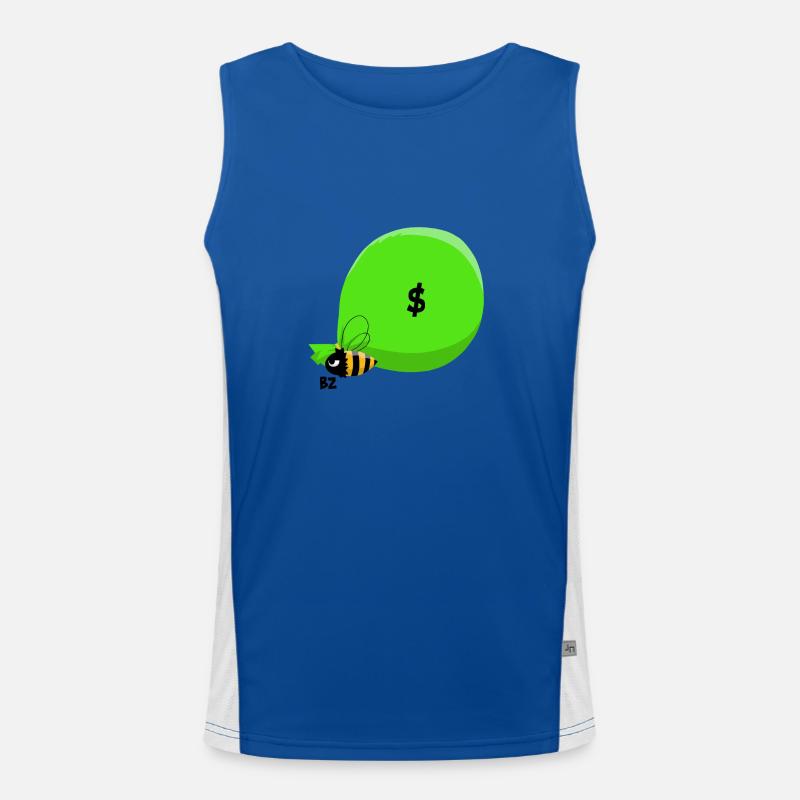 Biene & Überfall Funktionelles Kontrast-Tank Top für Männer 