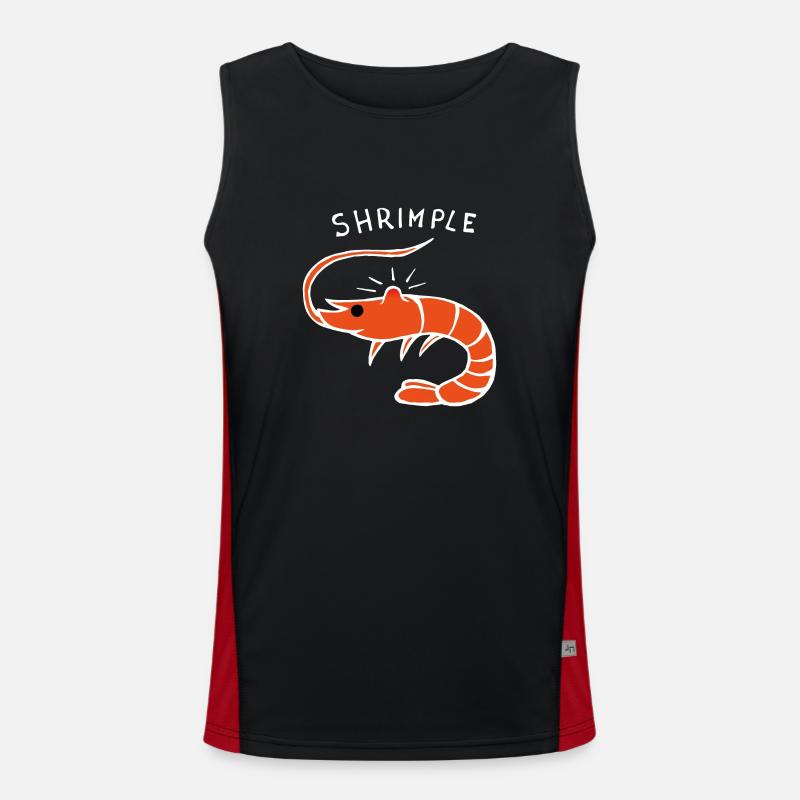 Garnelen Pickel Garnelen Funktionelles Kontrast-Tank Top für Männer 