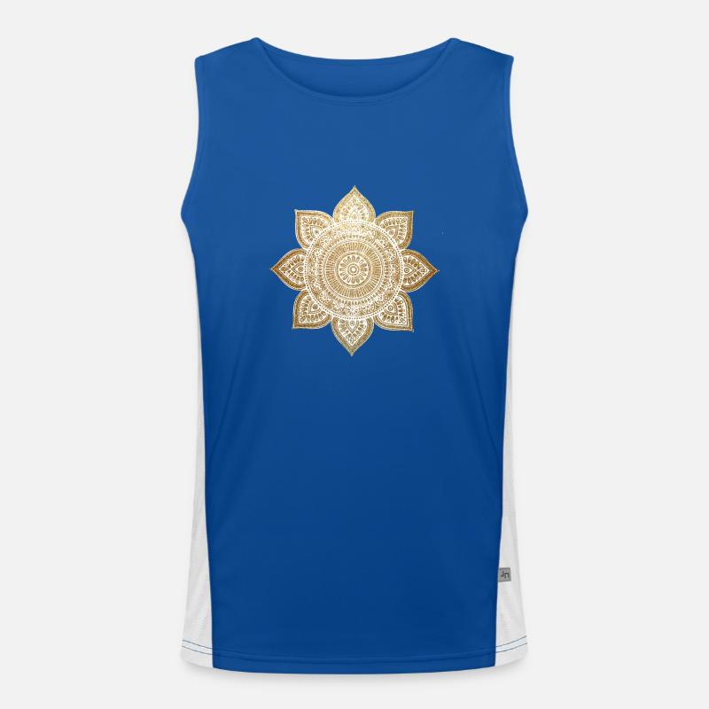 Mandala Gliter Funktionelles Kontrast-Tank Top für Männer 