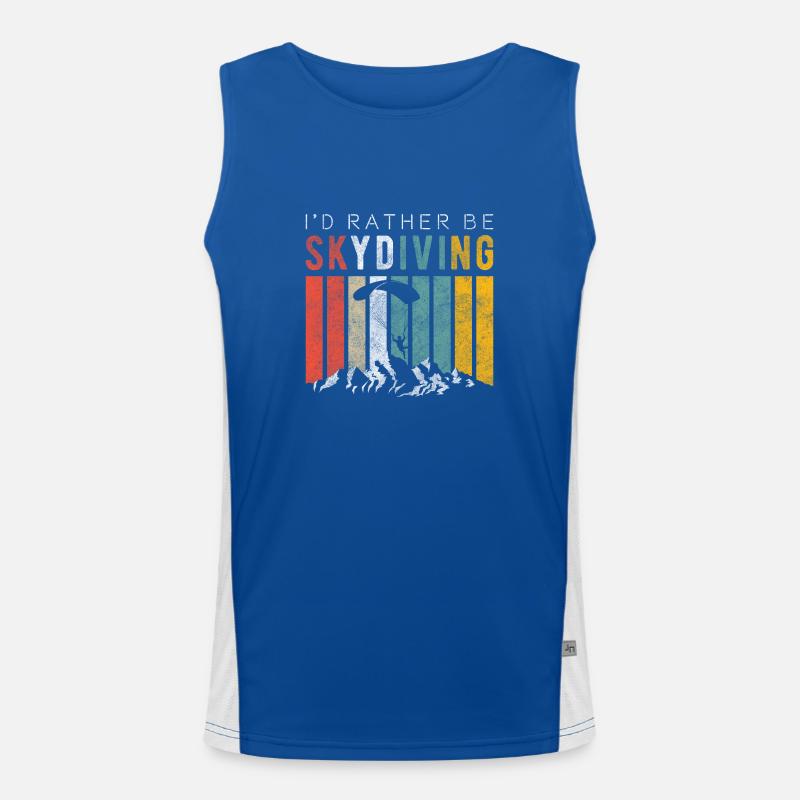 Fallschirm Adrenalin Funktionelles Kontrast-Tank Top für Männer 