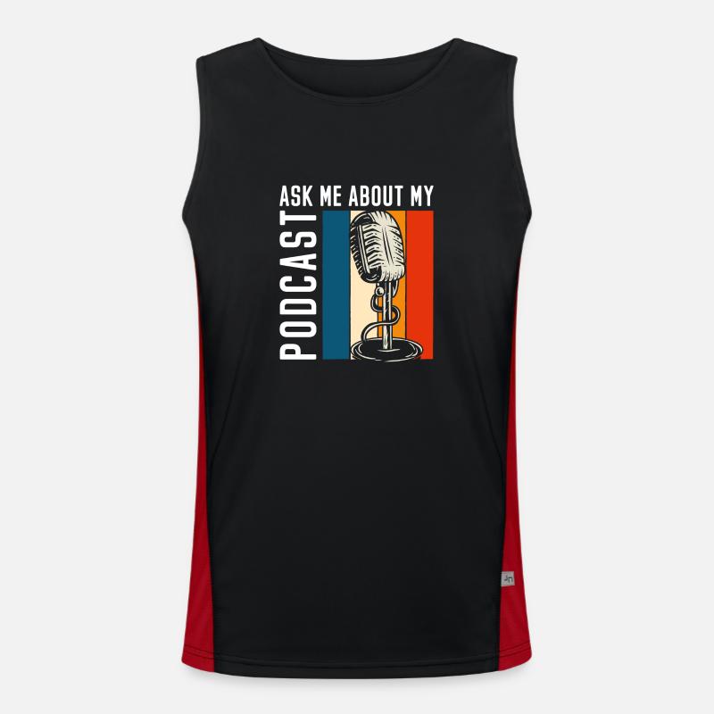 Moderator Beruf Hobby Puls Funktionelles Kontrast-Tank Top für Männer 