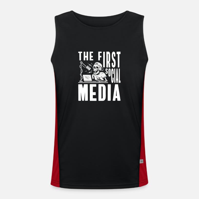 Moderator Announcement Job Men's Functional Contrast Tank Top 