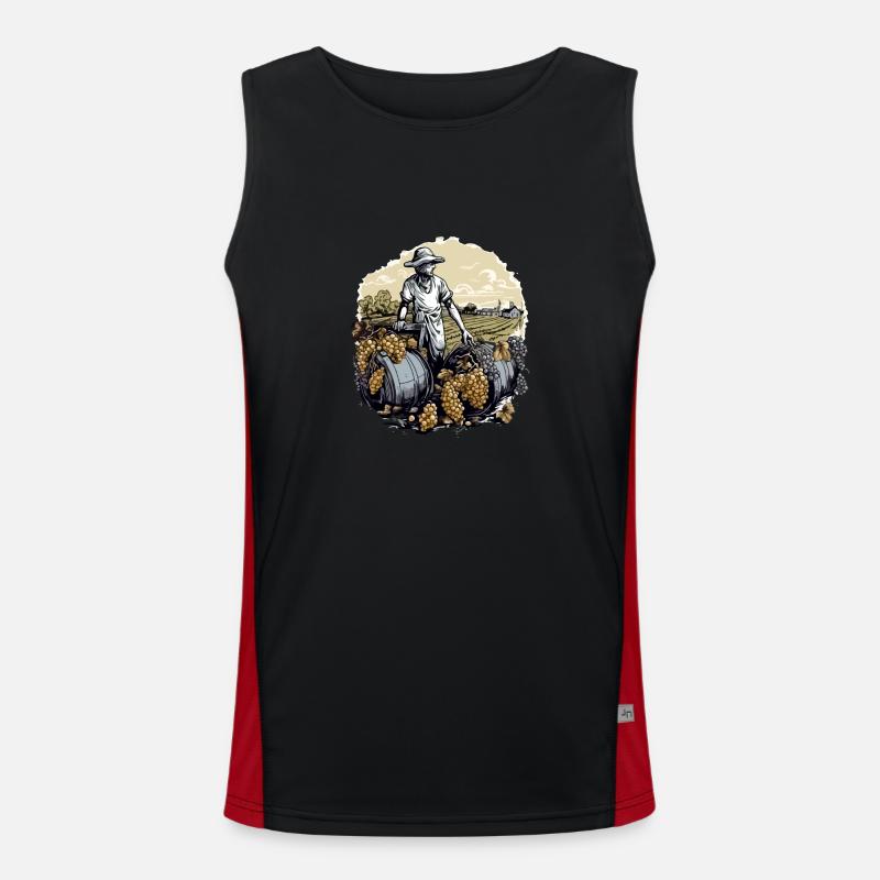 Die altmodische Ernte Funktionelles Kontrast-Tank Top für Männer 