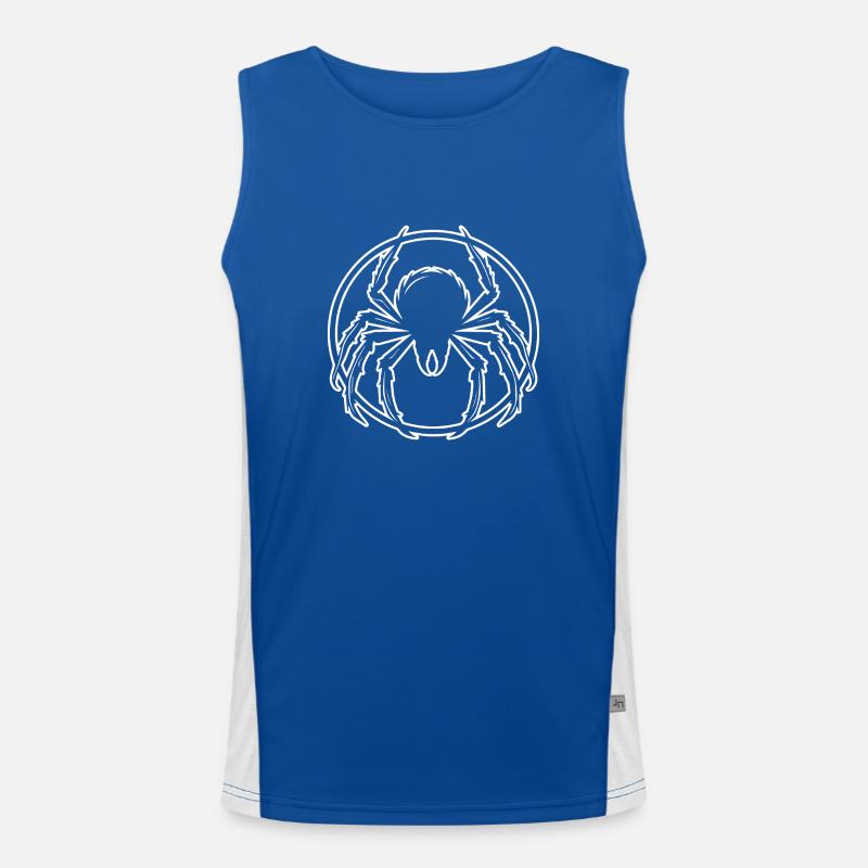 Spider spiders animals Men's Functional Contrast Tank Top 