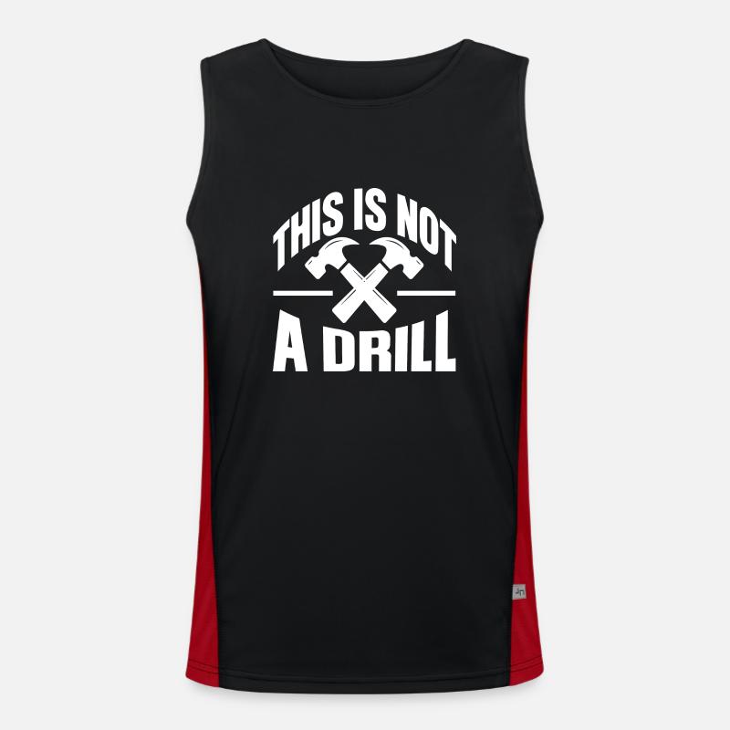 This is not a Drill Funktionelles Kontrast-Tank Top für Männer 