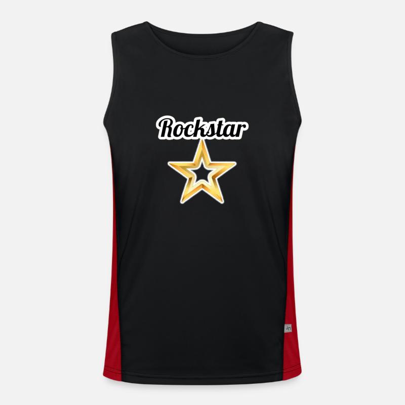 Rock Star Men's Functional Contrast Tank Top 