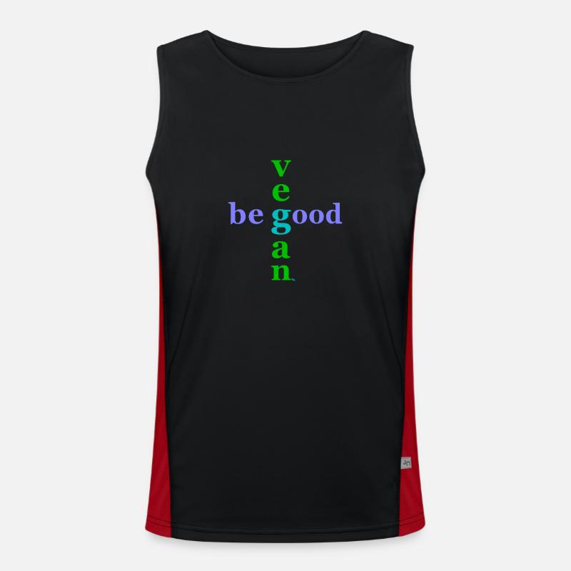 be good, be vegan Men's Functional Contrast Tank Top 