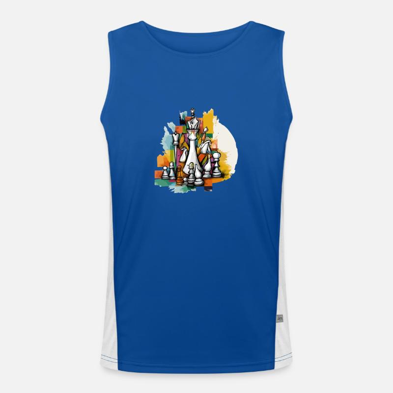 Chess composition Men's Functional Contrast Tank Top 