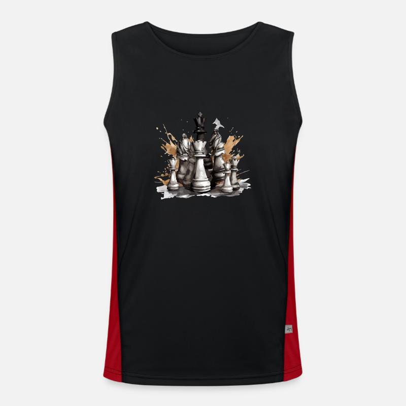 Chess pieces Men's Functional Contrast Tank Top 