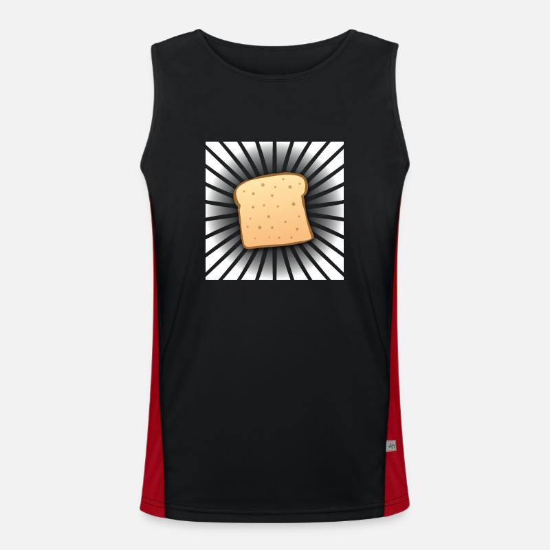 Drôle de beurre comique Toast Slice Cool Toast Bread Débardeur respirant contrasté Homme 