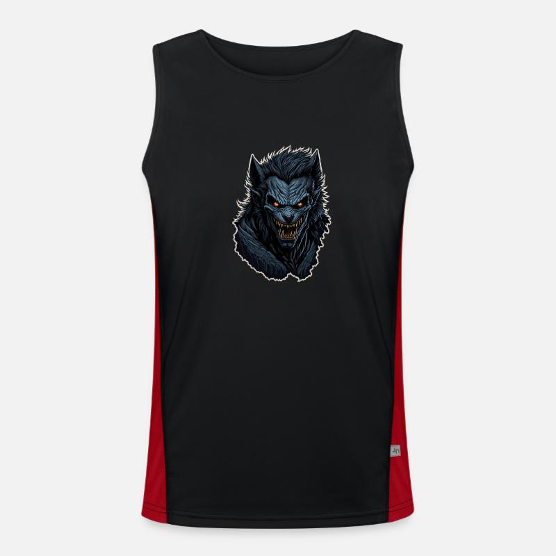 Werwolf Funktionelles Kontrast-Tank Top für Männer 