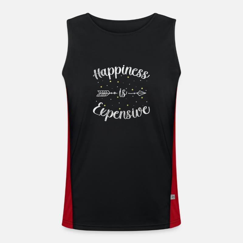 Motivation Positives Denken Optimismus Funktionelles Kontrast-Tank Top für Männer 